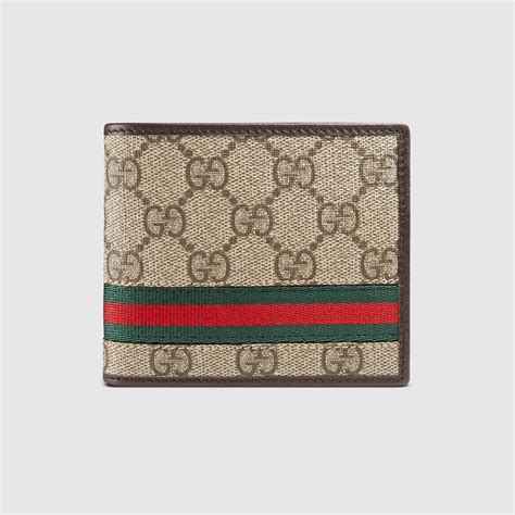 gucci red leather bifold men wallet|vintage men gucci bifold wallet.